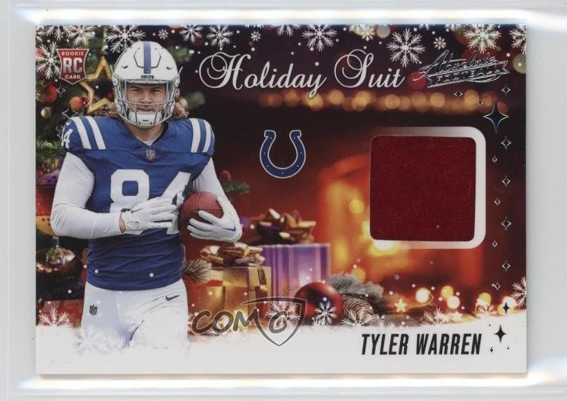 2025 Panini Absolute Holiday Suit Tyler Warren #HS-TWN Rookie RC 0c6