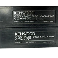 Kenwood CDM-600 & CDM-100 6-Disc Compact Disc Magazine Holder Set Made In Japan