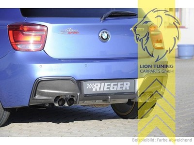 Rieger Heckansatz Heckspoiler Diffusor für BMW 1er F20 F21 für M Paket carbon Op