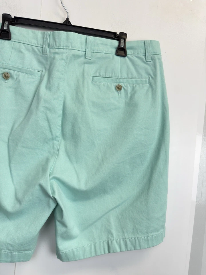 Roundtree & Yorke Cotton Shorts Men’s 38 Mint Golf Preppy Flat Front 9” - Image 4 of 4