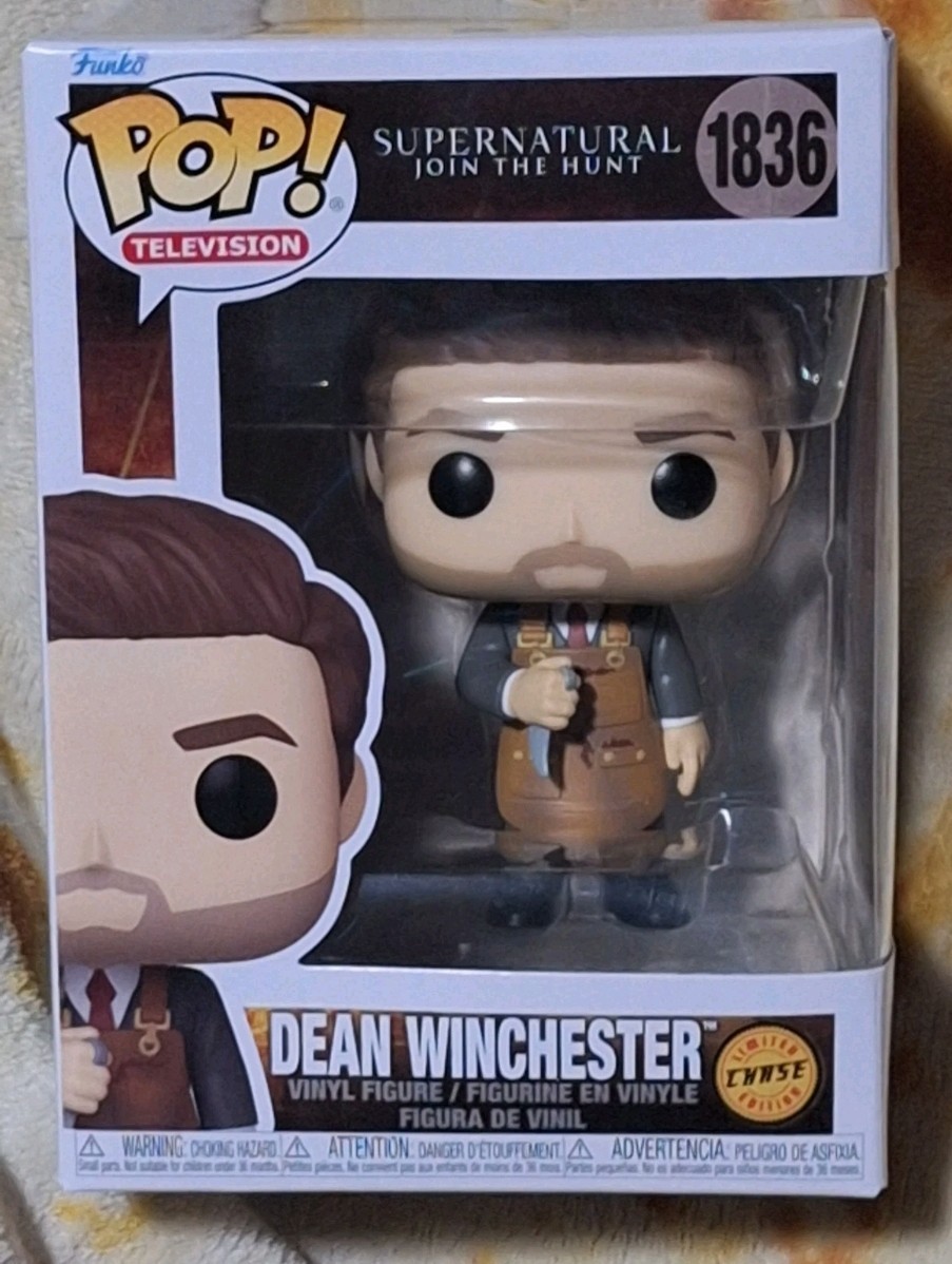 FUNKO POP SUPERNATURAL DEAN WINCHESTER CHASE 1836 W/ PROTECTOR NEW MIP