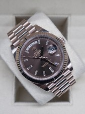 Rolex Day-Date 40 Rose Gold, Choco Dial, 2022, Unworn, Full Set REF: 228235