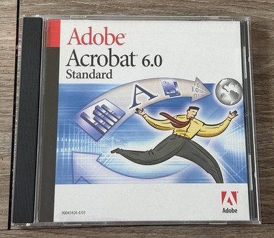 Adobe Acrobat 6.0 Standard CD Software w/ License Key Original Disc