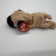 MWMT Ty Beanie Baby Pug Puppy Dog Plush Toy Stuffed Animal