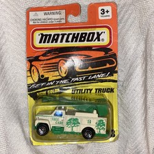 1996 MATCHBOX SUPERFAST #33 GREEN TREE CARE 14 UTILITY TRUCK NEW ON CARD