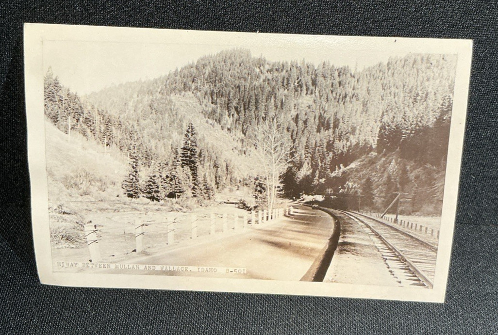 Vintage Postcard Cecil Nixon RPPC Between Mullan and Wallace Idaho Scenic