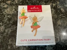 2024 Hallmark Cute Carnation Fairy MINI Keepsake Christmas Ornament NEW