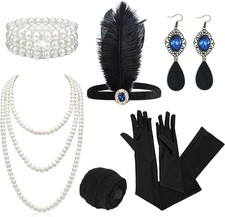 1920S Accessories Set for Women Gatsby Roaring 20'S Theme Party Costume Kit