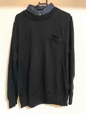sacai Knit Docking Shirt M Black Navy Vintage Style Slight Wear