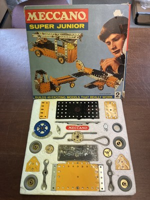 Vintage Meccano Super Junior Set 2, 1967, 100% komplett in OVP (E)