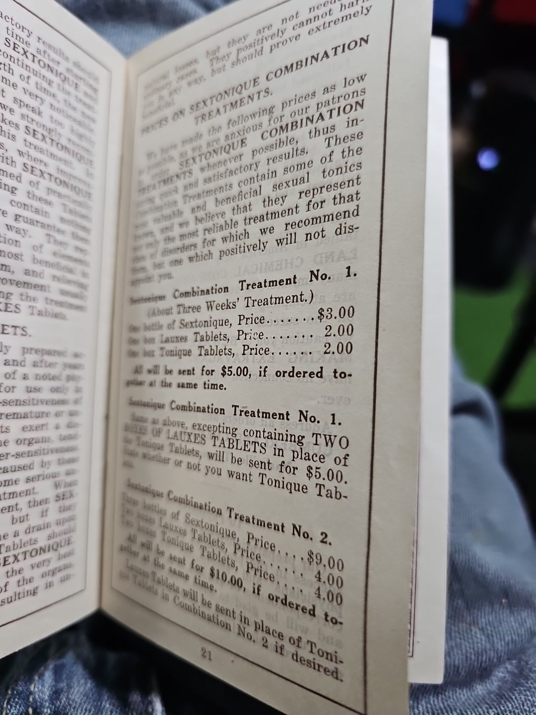 Perfect Manhood Its Real Meaning Cumberland Chemical Co Booklet Quack...