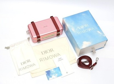 Dior x Rimowa Collaboration Personal Aluminum Crossbody Bag Pink