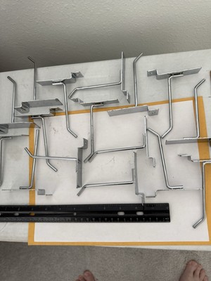 New Qty (16) Econoco 4  Slatwall Hooks, SW H4