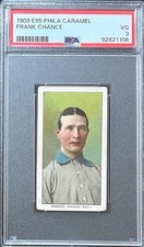 1909 E95 Philadelphia Caramel - Frank Chance - PSA 3