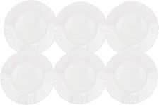 Set 6 Piatti frutta COLAZIONE dessert bormioli ebro cm20 arcopal bianco non si s