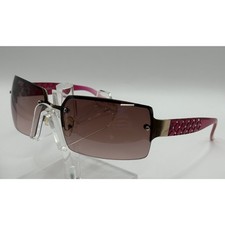 Steve Madden Shield Sunglasses Pink Gradient Rimless
