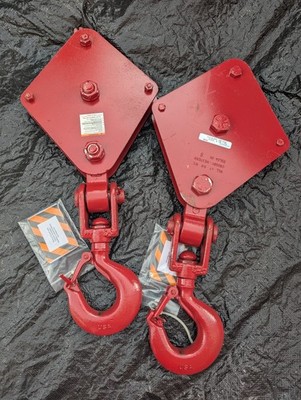2x Crosby McKissick T-641-B Seilrolle 8'' 4T + Hardigg Storm Case iM2720