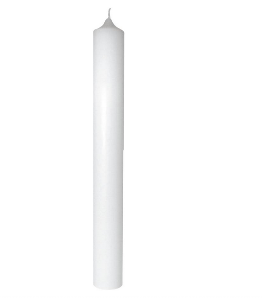Rayher Stabkerze 40Cm Weiß Kommunionkerze Taufkerze-image