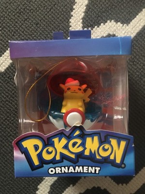 Rare Vintage Pokémon Christmas Ornament Pikachu 2005 Basic Fun
