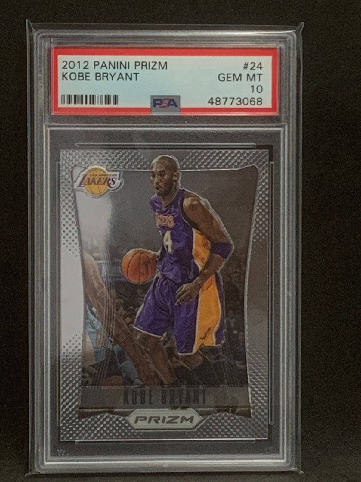 2012-13 KOBE BRYANT Prizm PSA 10! First Year Prizm! Lakers Legend!