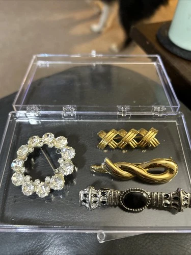 Vintage Costume Jewelry Brooch Pin Lot Unsigned