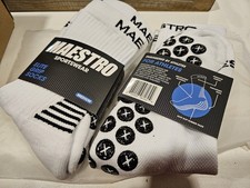 Maestro Soccer Grip Socks Men Women Non-Slip Pads Anti-Slip Socks ..... 2 pack
