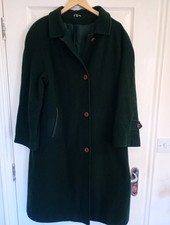 Klass Coat/Jacket Womens Size M 14 UK Wool Dark Green Vintage