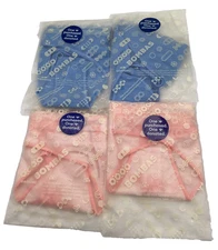 (4) BOMBAS Womens Thongs Size MEDIUM New Sealed packages BLUE&COTTON CANDY PINK