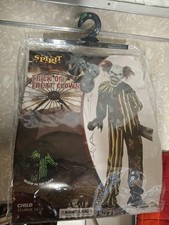 Spirit Trick Or Treat Clown Child SZ L 10-12 Halloween Cosplay Costume NO MASK