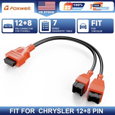 Fit For Chrysler 12+8 Cable Universal Adapter OBD2 Diagnostic Scanner Connector