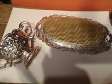 Retro * Vintage *Milch und Zucker Gedeck mit Tablett