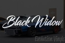 Black Widow V1 Vinyl Decal Sticker Bumper Car Window Stance Lowered Choose Size