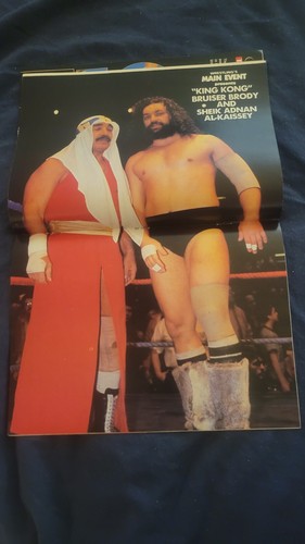 1986 Main Event wrestling magazine High Grade Bruiser Brody poster attached - Picture 3 of 12