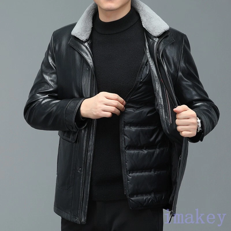 Mixed Material Leather Teddy Blouson - Men - Ready-to-Wear