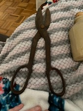 VINTAGE 12 "SNIPS SHEARS TIN METAL FORGED STEEL MADE IN USA