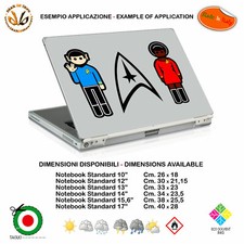 star trek dott. spock uhura sticker notebook tablet sticker cartoon print pvc