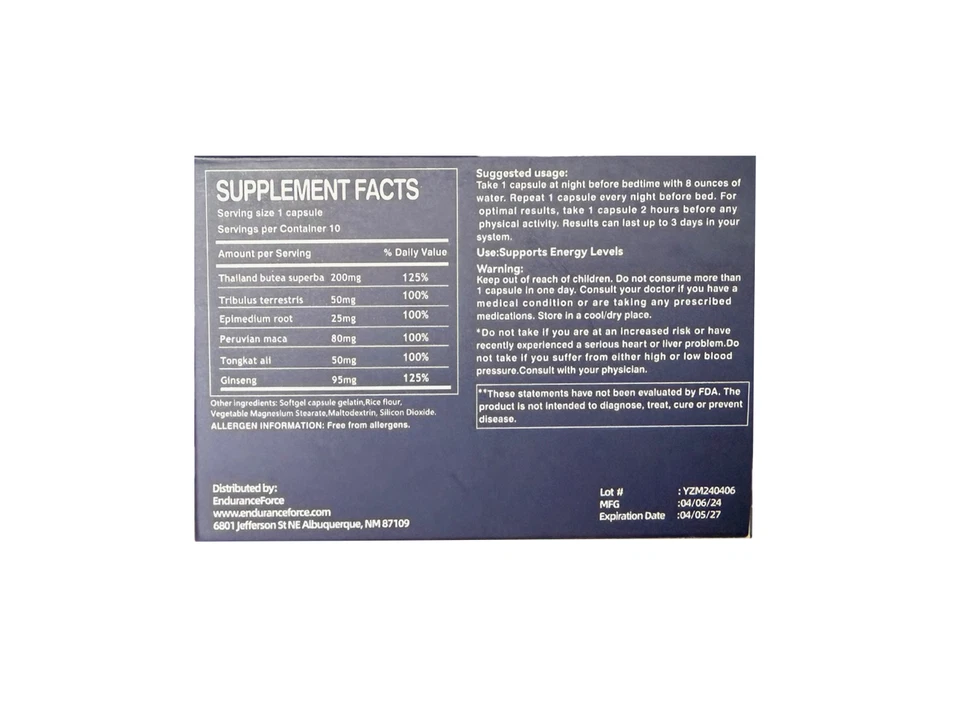 Endurance Force - Nutrición deportiva para resistencia, energía y resistencia Foto 2 de 2