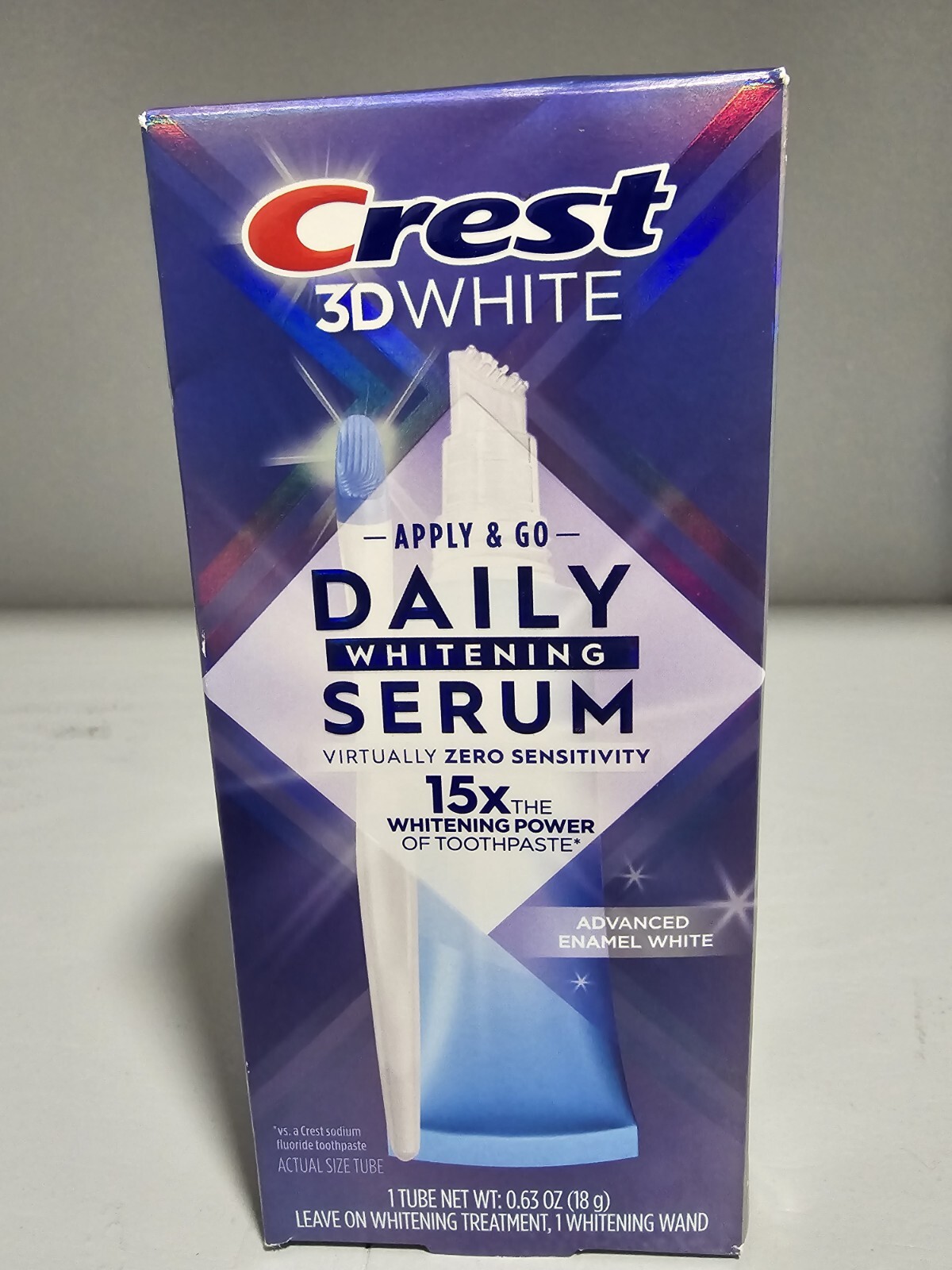 Suero blanqueador diario Crest 3D blanco blanqueador de dientes NUEVO caduca 01/2026