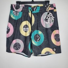 Volcom Mens Boardshorts Multi Color Entertainment Stoneys Trunk 17 SZ M Stretch