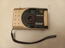 VIVITAR PN2011 35mm Film Camera Panoramic Focus Free Point and Shoot Great Shape