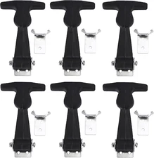 6 PCS Rubber Flexible Hasp T-Handle Draw Latches