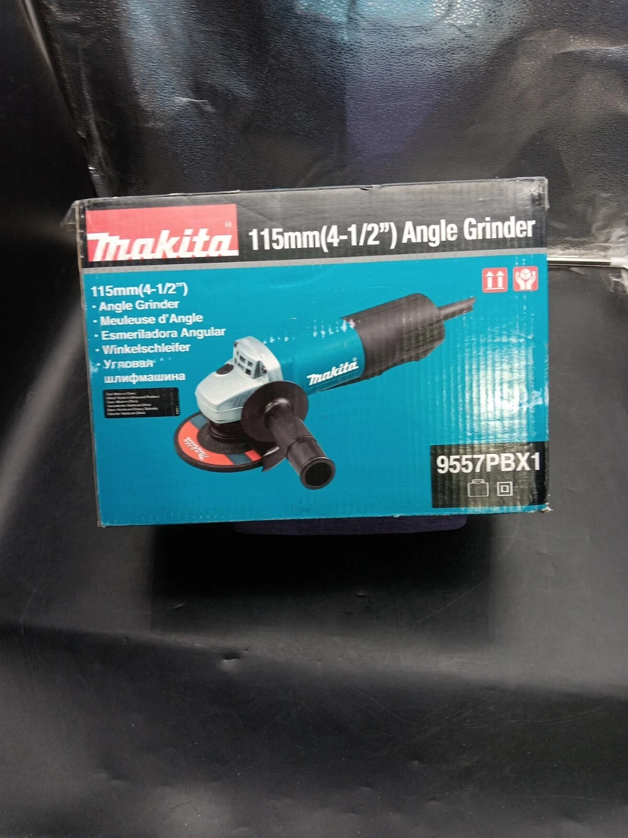 Makita 9557PBX1 4-1/2 In Paddle Switch Angle Grinder w/ Case