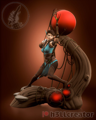 Vex'ahlia, Vox Machina, Rogue, sexy Pin Up, Statue, Figur, 3D Druck, UNBEMALT