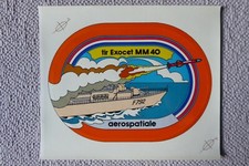 STICKER STICKER AEROSPACE FIRING MISSILE MM.40 EXOCET MARINE NAVY