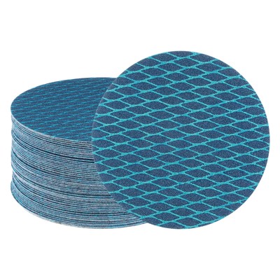 50pcs Diamond Shape Sanding Discs 5 Inch 100 Grit Hook & Loop Rhomb Sandpaper