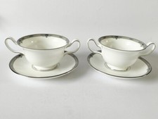 Wedgwood Amherst Soup Bowls / Coupes  And Plates X 2