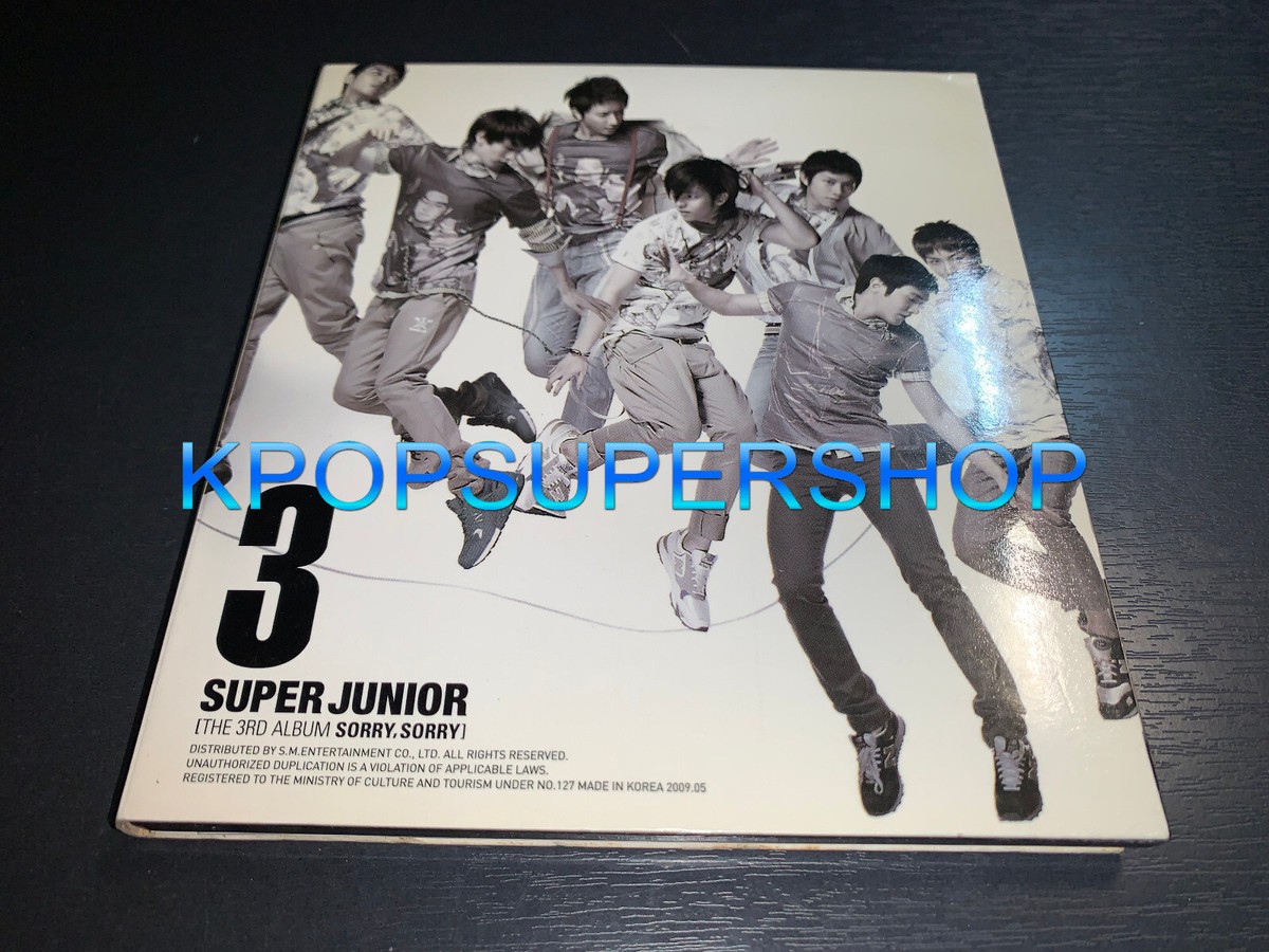 Super Junior The 3rd Album Sorry Sorry Version C CD Great