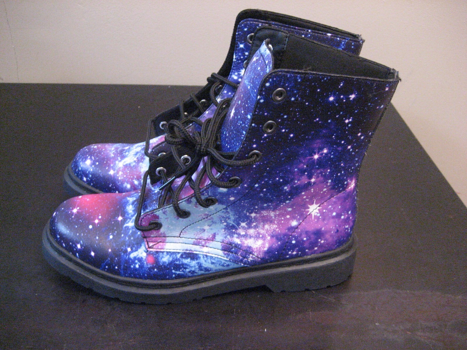 ELECTRO THREADS Multicolor GALAXY Combat Boots Un… - image 1