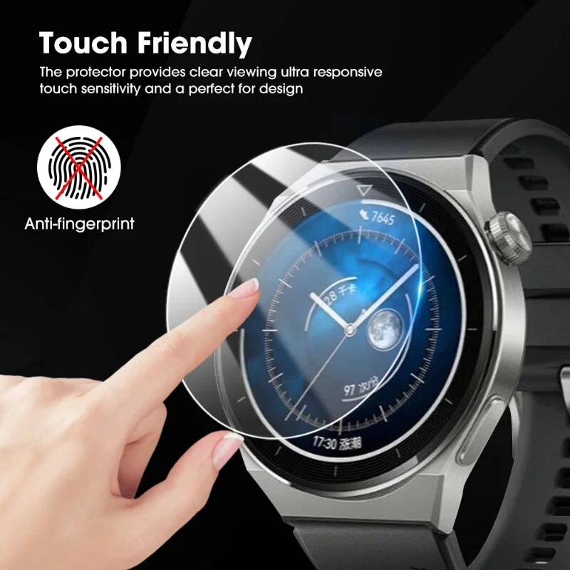 Huawei Watch Screen Protector 3pcs Smartwatch Tempered Glass Film Accessories - Image 2 of 4