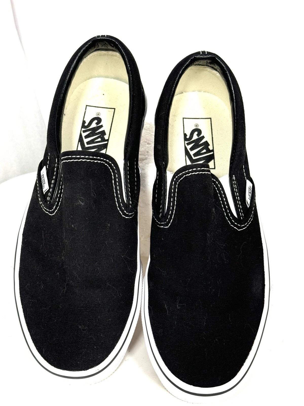 VANS Slip On Classico Tela Nero Unisex Donna 8.0 Uomo 6.5 Us intime Ottimeioni